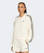 ADIDAS ADIDAS Terry Towel V-neck Long Sleeve Polo Shirt