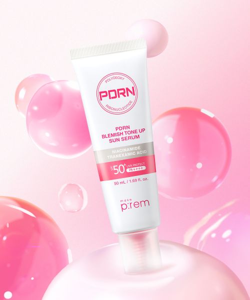 makeprem PDRN tone-up Korean sun serum
