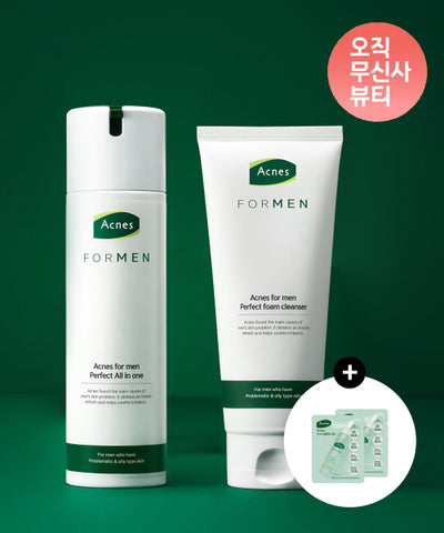 ACNES Cleanser Set for Men 200ml + Foam Cleanser 150ml
