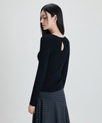 MIXXO MIXXO Knitwear Back Slit Ribbed Pullover - Size S