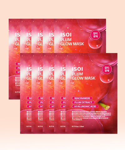 ISOI Plum Glow Mask 23ml 10 sheets