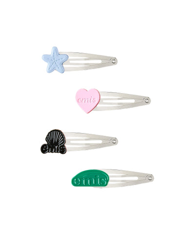 EMIS Logo Snap Hair Clip Set