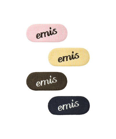EMIS Heart Logo Knit Hairpin
