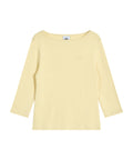 EMIS EMIS T-Shirt Boat Neck 3/4 Sleeve - Yellow