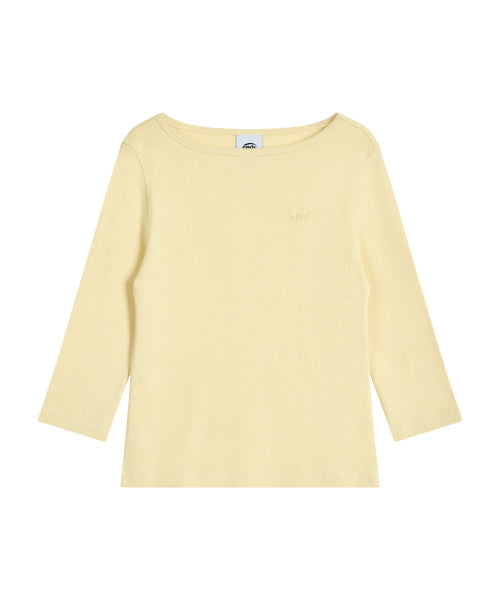 EMIS EMIS T-Shirt Boat Neck 3/4 Sleeve - Yellow