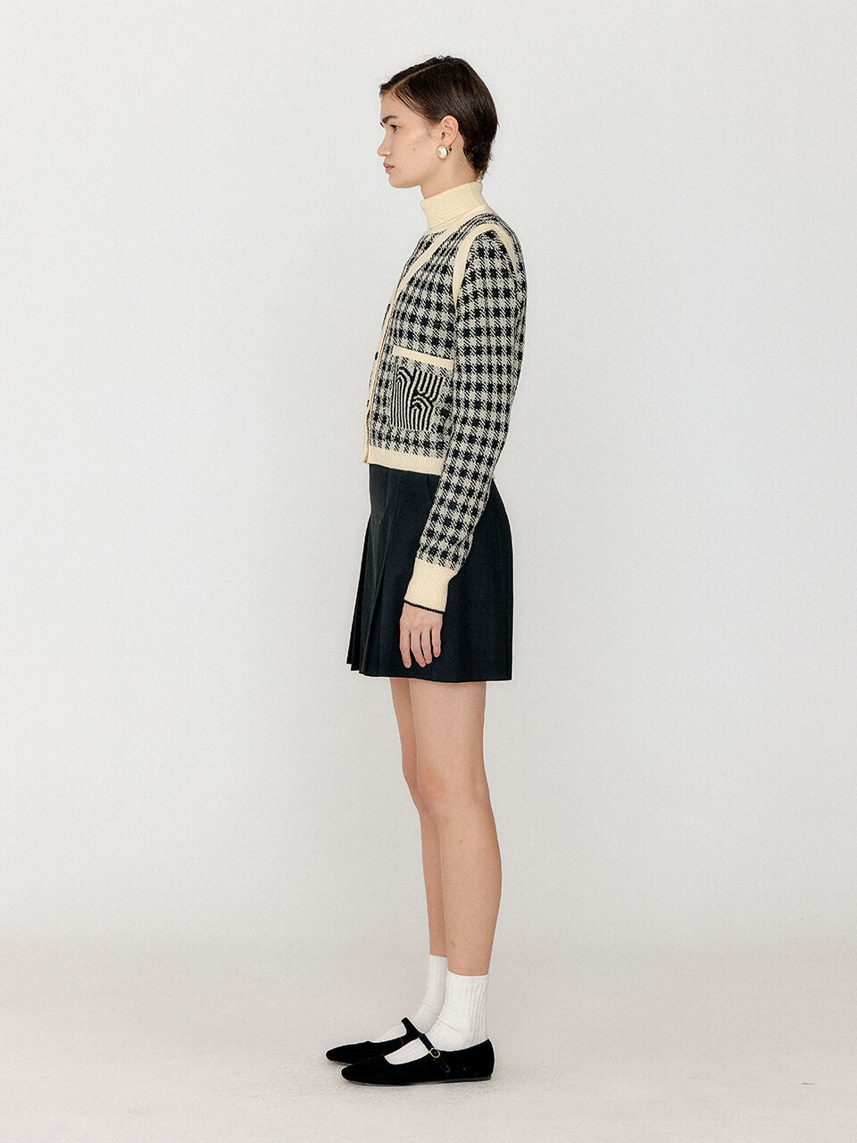 EENK EENK Knitwear Vest - Black/Ivory