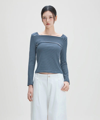 MIXXO T-Shirt Striped Long Sleeve