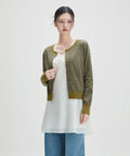 MIXXO MIXXO Cardigan Round Neck Striped