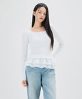MIXXO MIXXO Frill Layered Pullover Size S