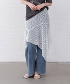 MIXXO MIXXO Denim Pocket Wide Flare Pants