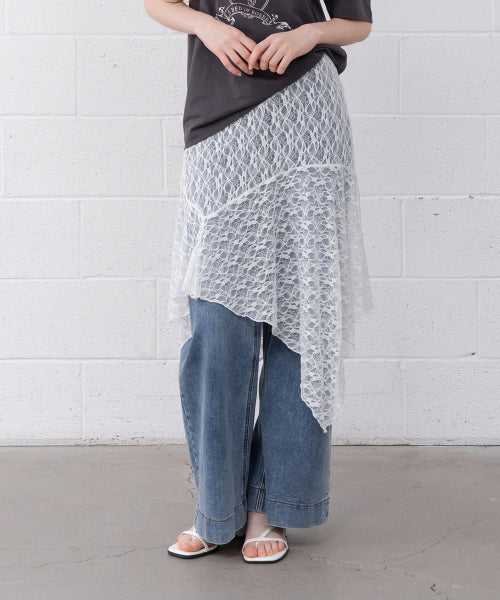 MIXXO MIXXO Denim Pocket Wide Flare Pants