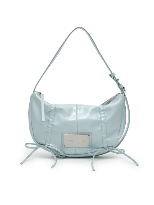 MATIN KIM MATIN KIM Half Shirring Ribbon Round Bag