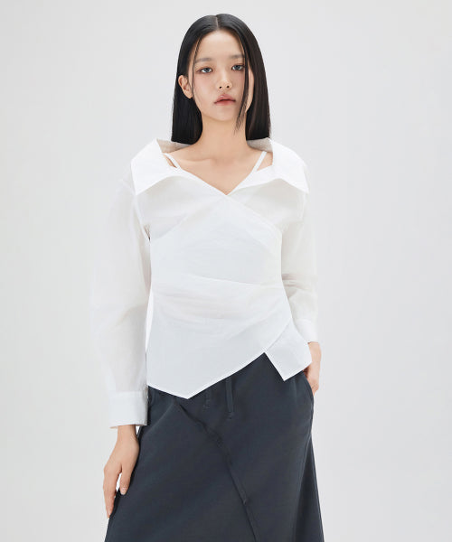 MIXXO MIXXO Shirt Wrap Blouse C
