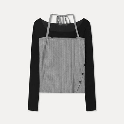 MIXXO Layered Bustier Pullover S