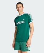 ADIDAS ADIDAS 3-Stripe Slim Ringer T-shirt - Green