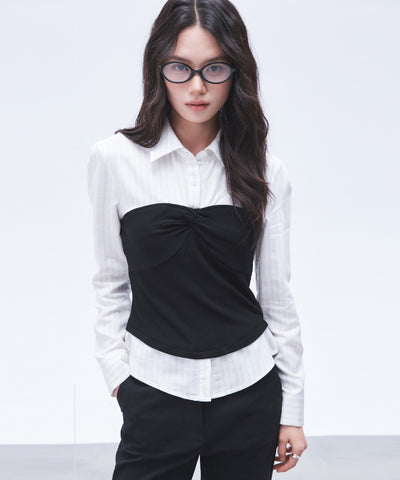 MIXXO Twisted Bustier Blouse C