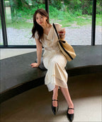 MIXXO MIXXO Belted Layered Skirt C/S