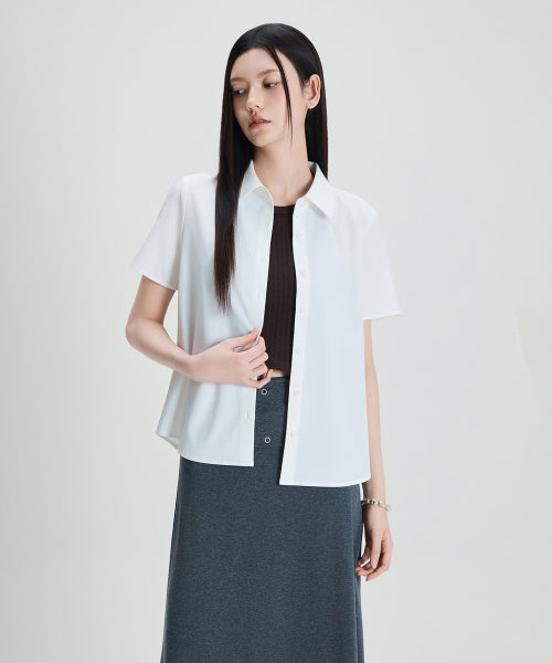 MIXXO MIXXO Shirt Wrinkle-free Short Sleeve (C, S)