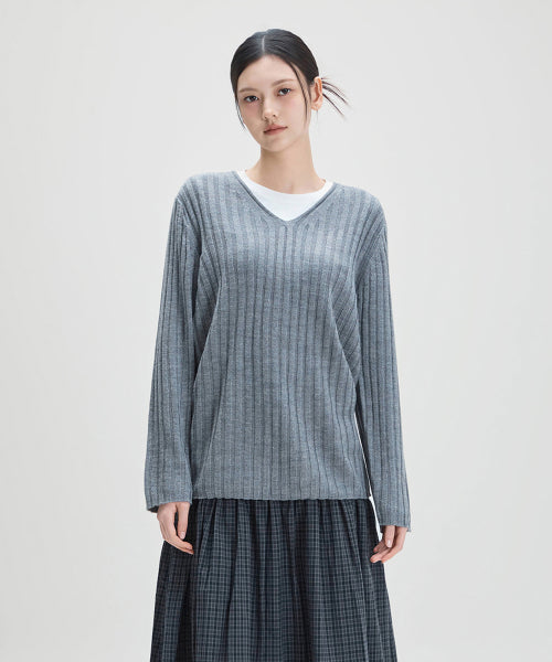 MIXXO MIXXO V-neck Loose Fit Pullover C