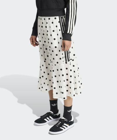 ADIDAS Sheer Polka Dot Skirt - White