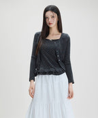 MIXXO MIXXO T-Shirt Cardigan Set C