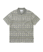 THISISNEVERTHAT THISISNEVERTHAT Jungle Jacquard Zip Up Top Grey