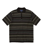 THISISNEVERTHAT THISISNEVERTHAT Striped S/S Knit Polo Black