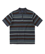 THISISNEVERTHAT THISISNEVERTHAT Striped S/S Knit Polo Dark Navy