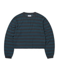 THISISNEVERTHAT THISISNEVERTHAT Mesh Striped W Crewneck Dark Brown