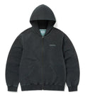 THISISNEVERTHAT THISISNEVERTHAT Damaged Zip Up Hoodie Faded Black