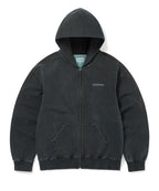 THISISNEVERTHAT THISISNEVERTHAT Damaged Zip Up Hoodie Faded Black