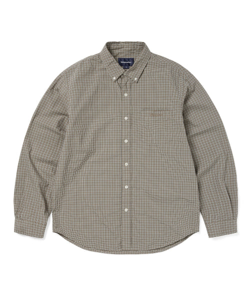 THISISNEVERTHAT THISISNEVERTHAT Lightweight Plaid Shirt Beige