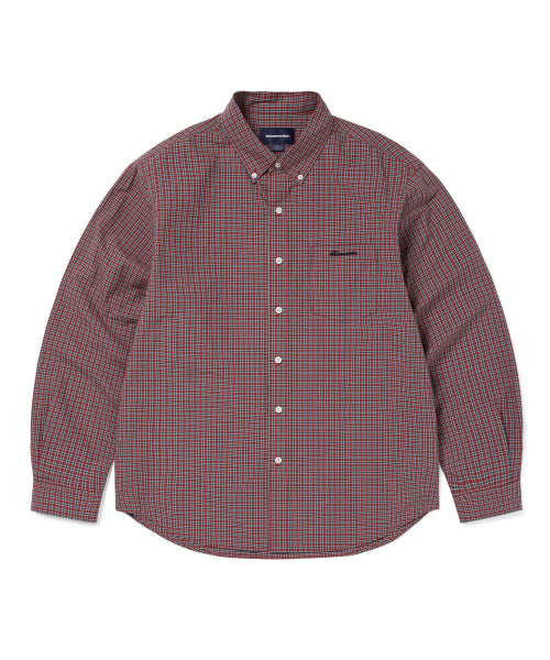 THISISNEVERTHAT THISISNEVERTHAT Lightweight Plaid Shirt Red