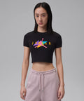 NIKE Nike Jordan Flight Graphic T-Shirt Women - Black:White