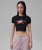 NIKE Nike Jordan Flight Graphic T-Shirt Women - Black:White