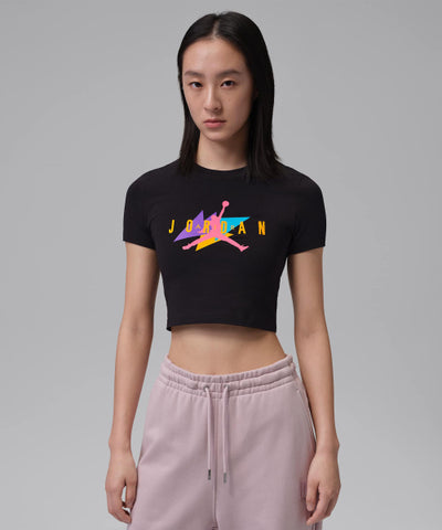Nike Jordan Flight Graphic T-Shirt Women - Black:White