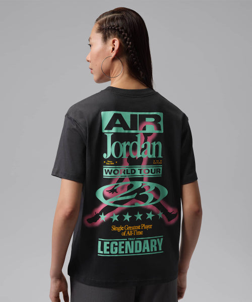 NIKE Nike Jordan Flight Girlfriend T-Shirt - Off Noir