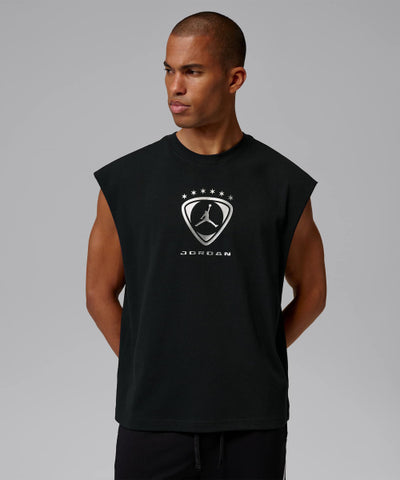 Nike Jordan Sleeveless Top M - Black:Metallic Silver