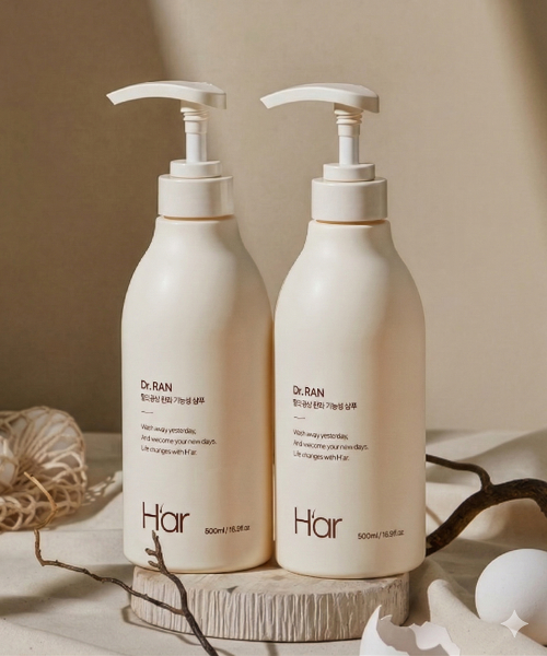 H'AR [Hair loss symptom relief] Dr. Lan egg-derived protein shampoo 500ml 2 boxes