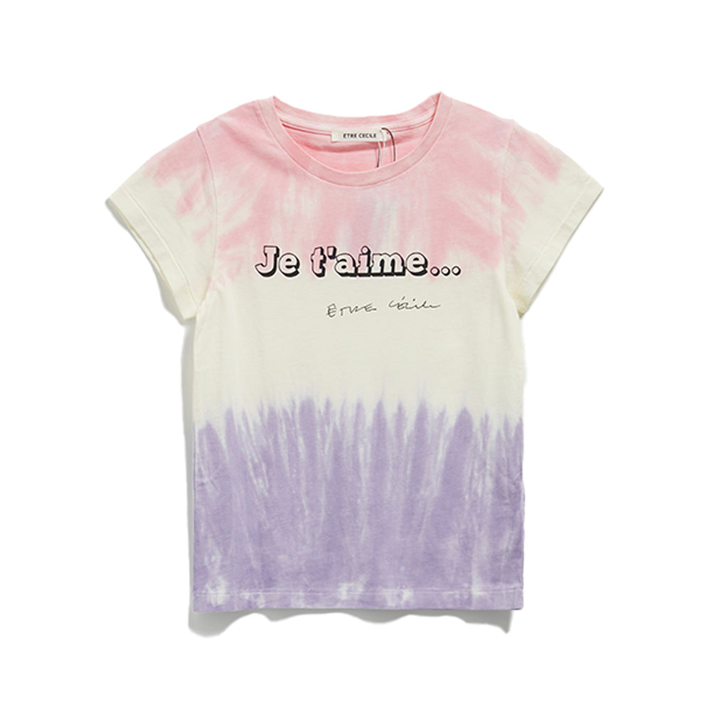 ETRE CECILE ETRE CECILE JE TAIME Cap Sleeve T-Shirt - Lavender/Pink