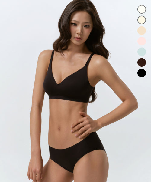 MUSINSA STANDARD WOMAN MUSINSA STANDARD WOMAN Women's Seamless Bra (Light Beige, L)