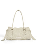 MATIN KIM MATIN KIM Shirring Tie Buckle Shoulder Bag
