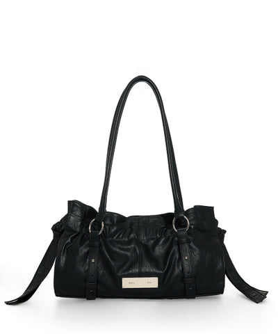 MATIN KIM Shirring Tie Buckle Shoulder Bag