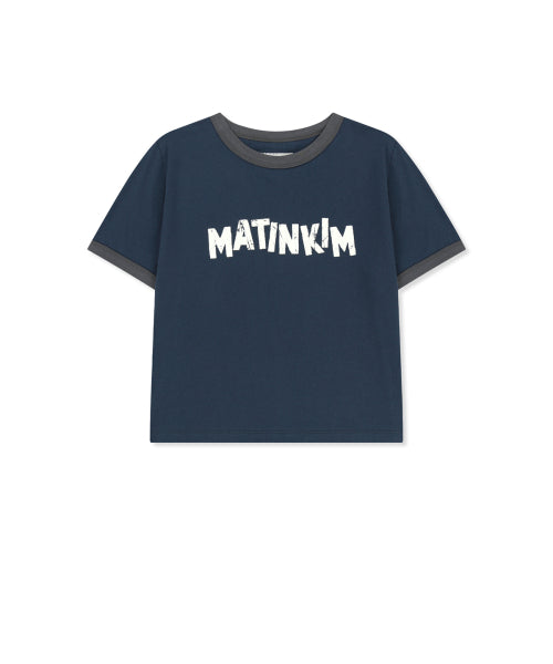 MATIN KIM MATIN KIM Ringer Crop Top Slim Fit