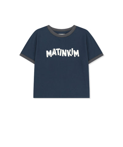 MATIN KIM Ringer Crop Top Slim Fit