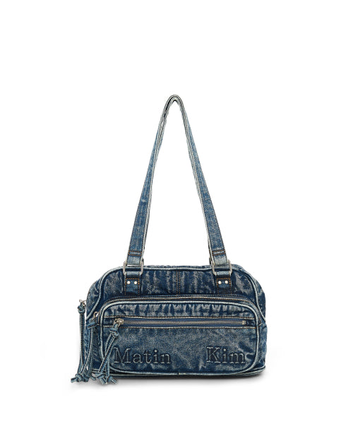 MATIN KIM MATIN DUST DENIM ONE POCKET SHOULDER BAG