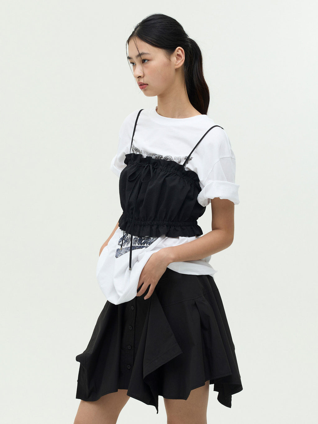 E.B.M (Edition by Michaa) Layered bustier top EMP8ATP130