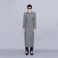 YCH PENCIL SKIRT MELANGE GREY (W23SK501MG)