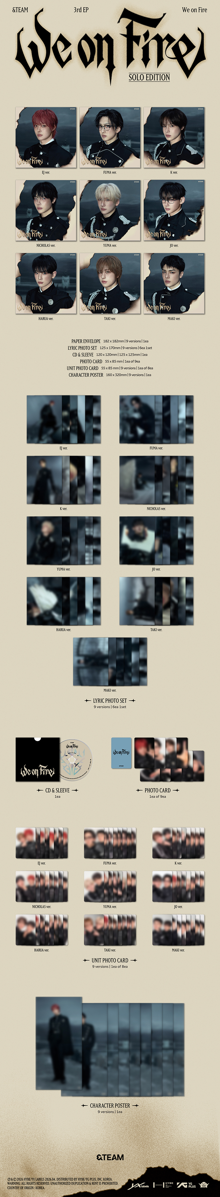 3rd EP 『We on Fire』 SOLO EDITION (SET) detail 2
