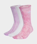 ADIDAS ADIDAS Tie-dye Crew Socks 3P - Lilac:Pink:White